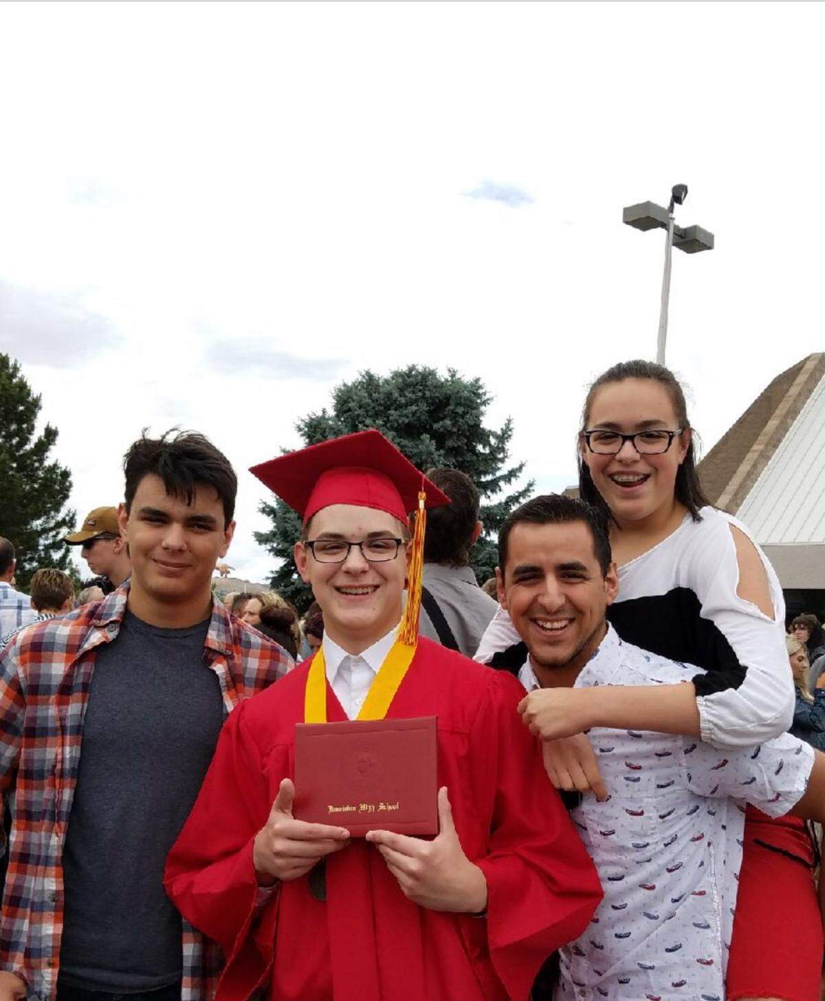 The Arambul siblings at Parker Arambul’s 2018 graduation.