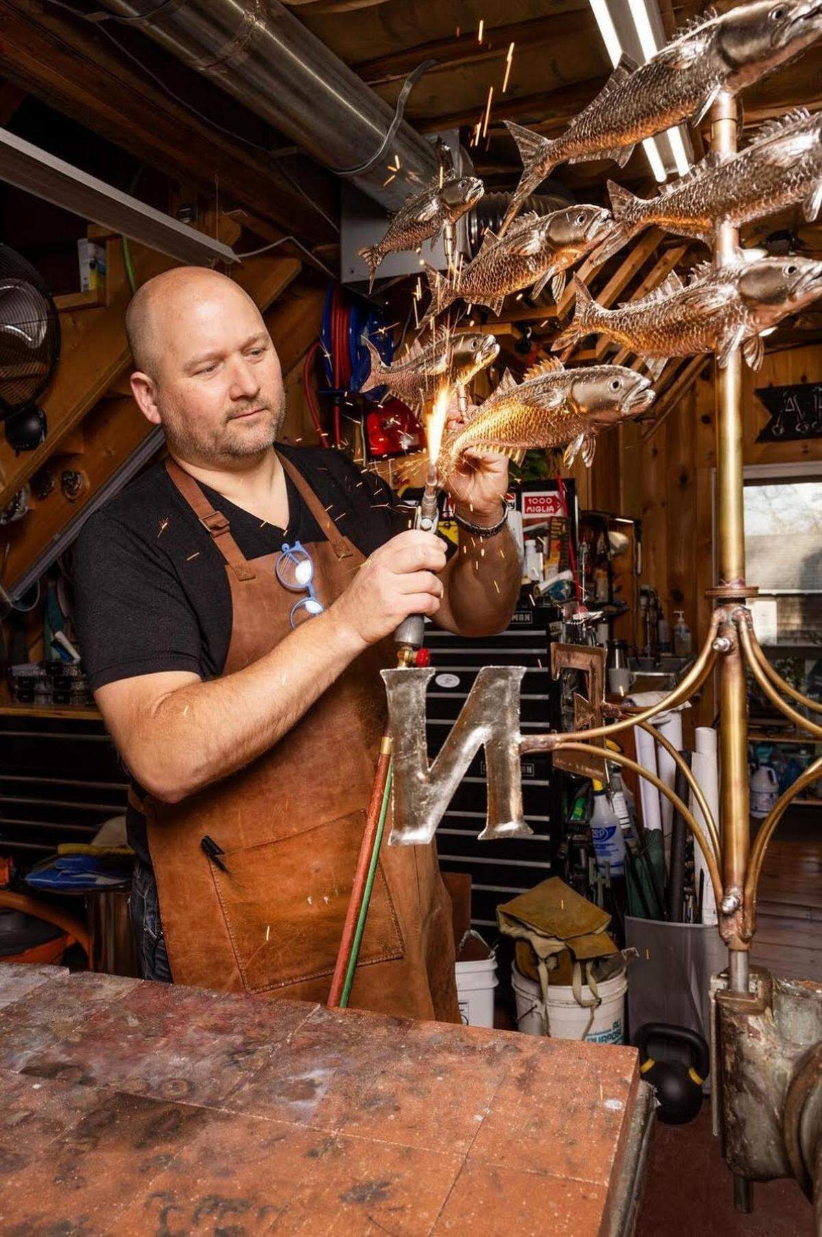 Anthony Holand is the owner-sculptor at Tuck & Holand Metal Sculptors on Martha’s Vineyard, Mass.