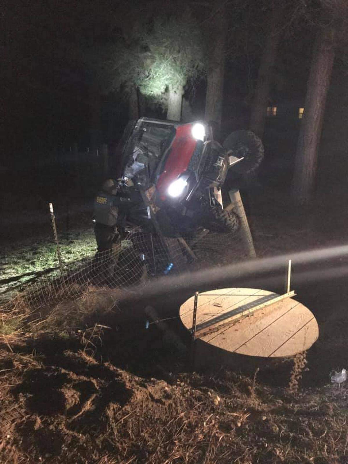 A crash in West Richland of a utility terrain vehicle that left four people injured is under investigation.
