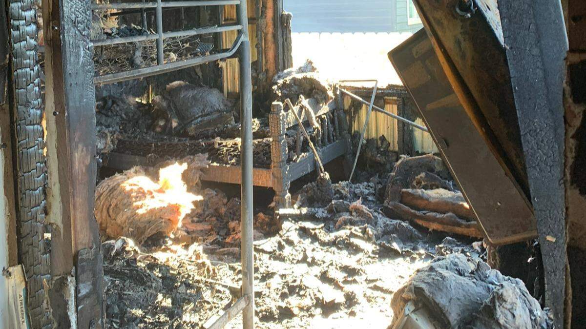 The family of Robert Salas and Maria Lopez are struggling after a fire destroyed their home a week ago. The family of a neighbor is raising money for them.