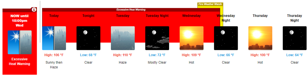 The Tri-Cities, Wash., forecast through July 11, 2024.