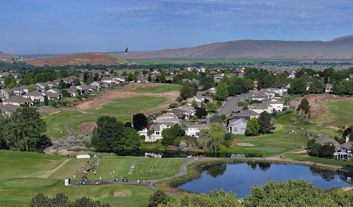 The Horn Rapids Golf Course and housing community is off Highway 240 and Kingsgate Way in Richland.
