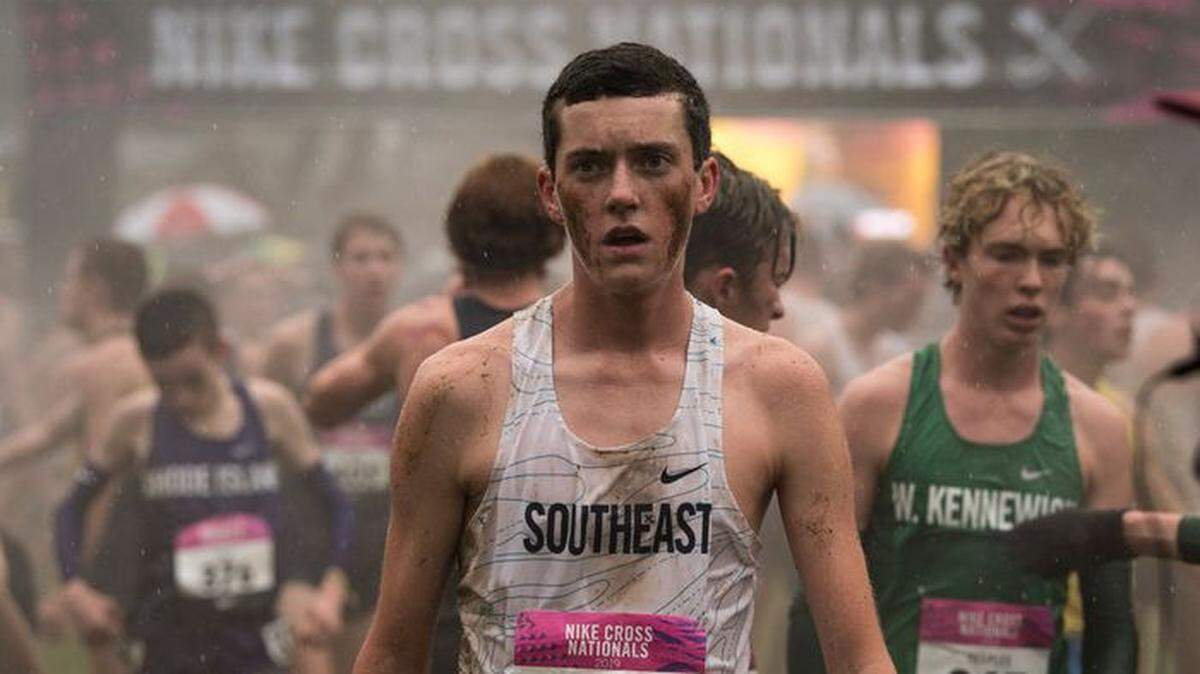 Kamikain Braves’ Isaac Teeples, right, was the top Tri-Cities finisher at the Nike Cross Country Nationals in Portland.