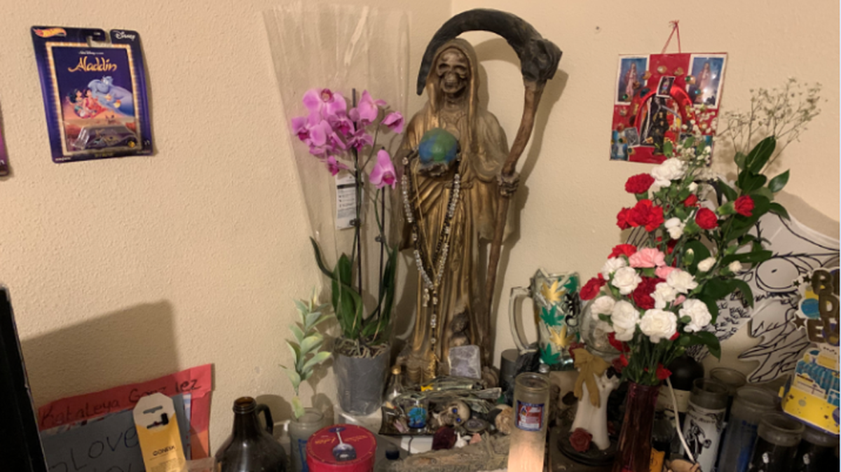 Aurelio James Gonzalez, 30, of Kennewick had a “Santa Muerte” shrine, commonly associated with drug trafficking, in his home.