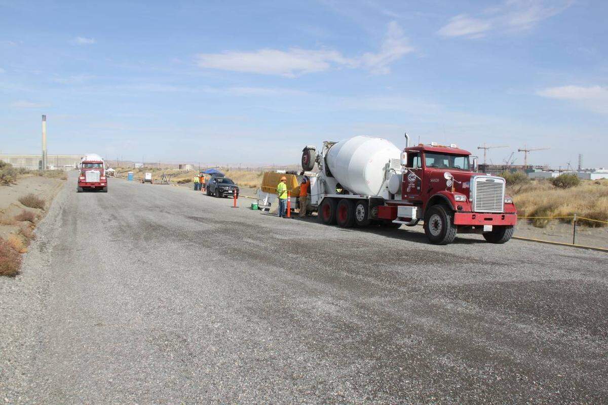 Work has begun to fill a Hanford tunnel with concrete-like grout to prevent a collapse. The tunnel stores 28 rail cars loaded with old equipment highly contaminated with radioactive waste.