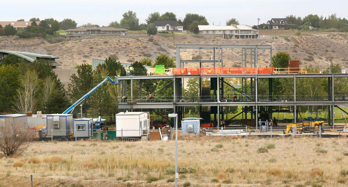 Construction of the new 40,000-square-foot Academic Building is taking shape at the WSU Tri-Cities campus in Richland. The new $30 million facility is expected to open in fall 2021.