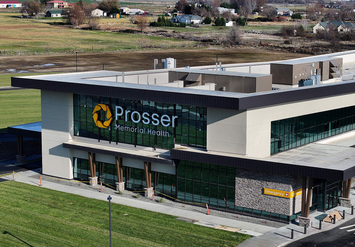 The new 101,000-square-foot Prosser Memorial Health hospital at 200 Prosser Health Drive in Prosser.