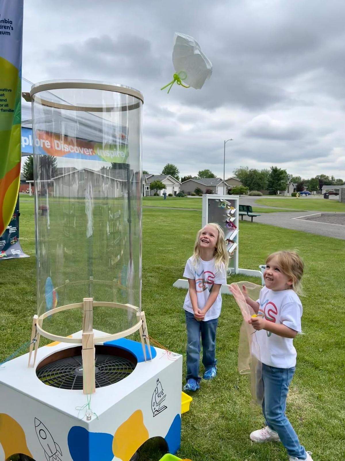 Children play during a pop-up event organized by the Mid-Columbia Children’s Museum, a new effort that hopes to reestablish a children’s museum in the Tri-Cities.