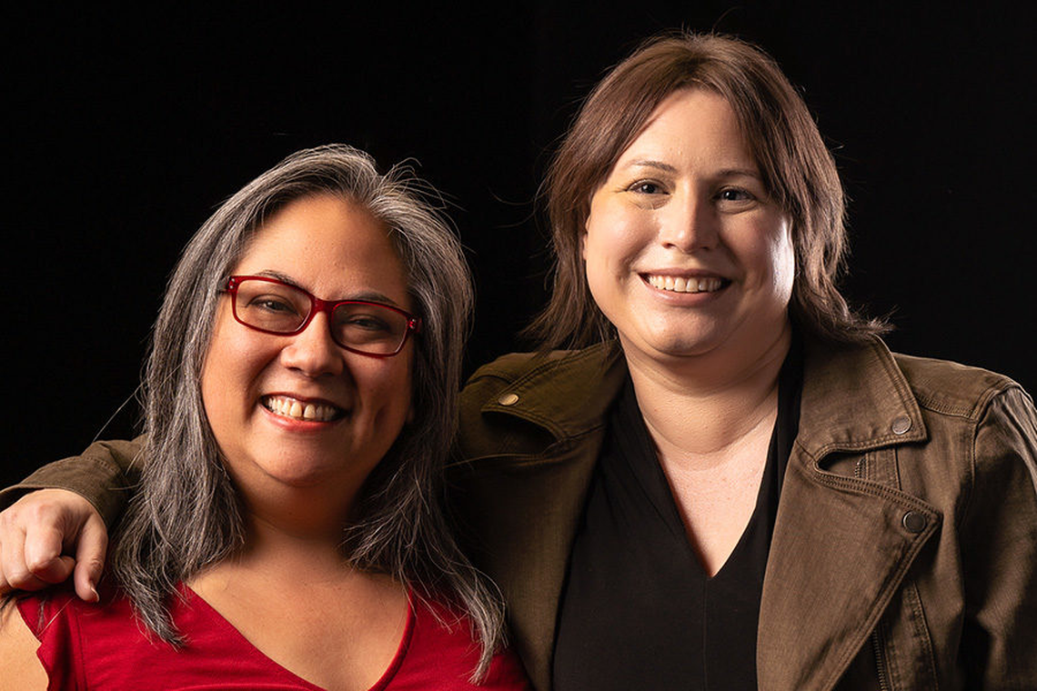 Supplied photo of Dara Quinn, left, and Alicia Cullison, right, the businesswomen behind Emerald Spark Events.