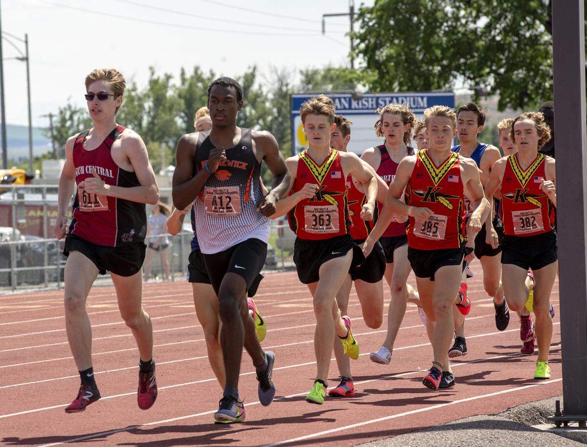 Scenes from District 8 3A/4A Track and Field Championship on Saturday at Fran Rish Stadium in Richland.
