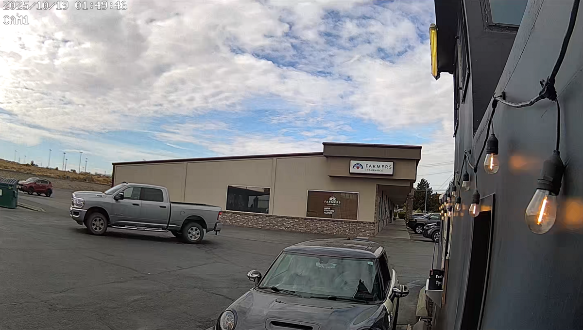 Will D. McKay’s pickup was parked near the Mini-Cooper for about four minutes before he followed him out of the parking lot toward Highway 395.