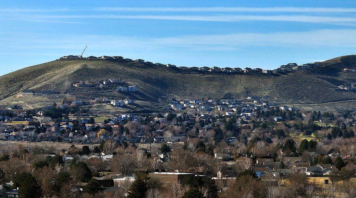 Ridge top housing development on Little Badger and Richland area above Meadow Springs area. Taken Feb. 26, 2025