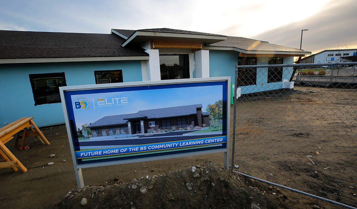 The new B5 Community Learning Center is being constructed by Elite Construction & Development at 715 S Jean Place in Kennewick near the Boys & Girls Clubs.