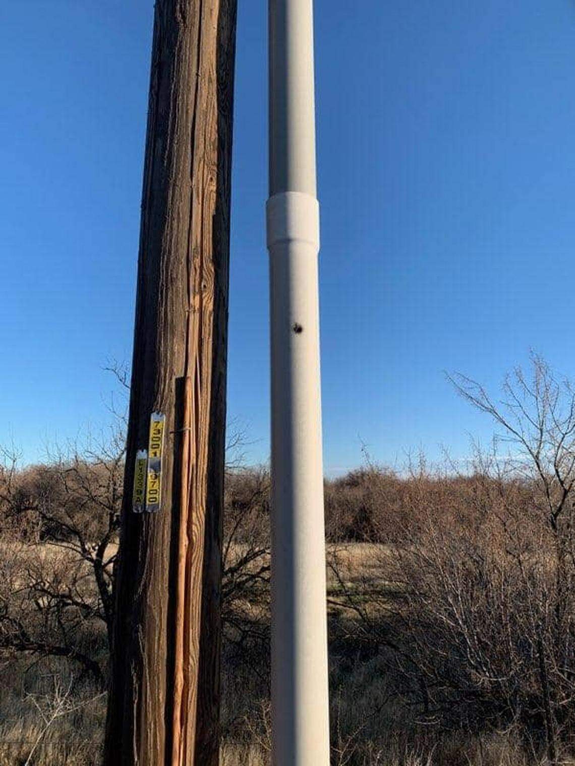 Benton County deputies are looking for the person who began shooting at power lines near Meals Road and Toothaker Road Thursday night causing a power outage in Finley.