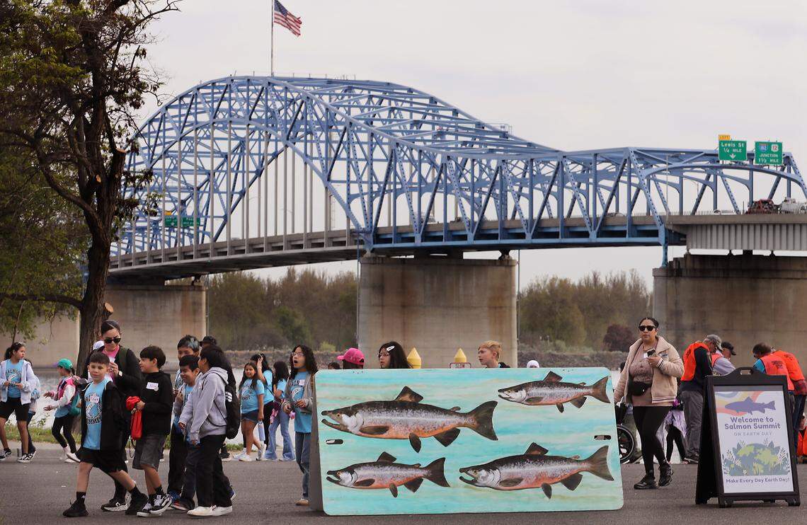 The Salmon in the Classroom program is Tuesday and Wednesday along the Columbia River at the east boat launch in Kennewick's Columbia Park.