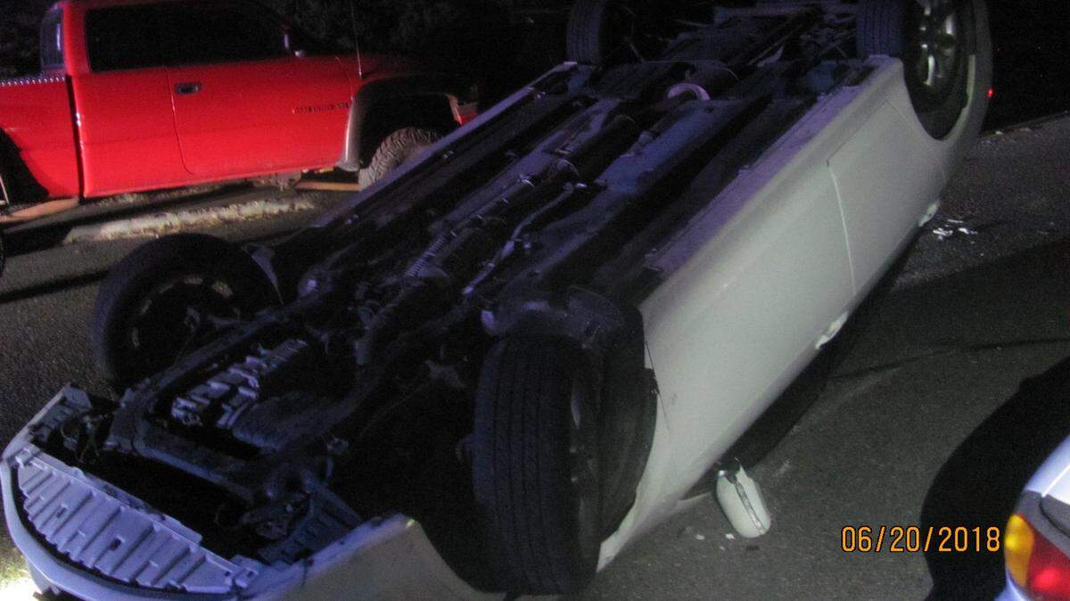 A 16-year-old girl wrecked a parent's car in a rollover on Wednesday night on Eighth Place in Kennewick.