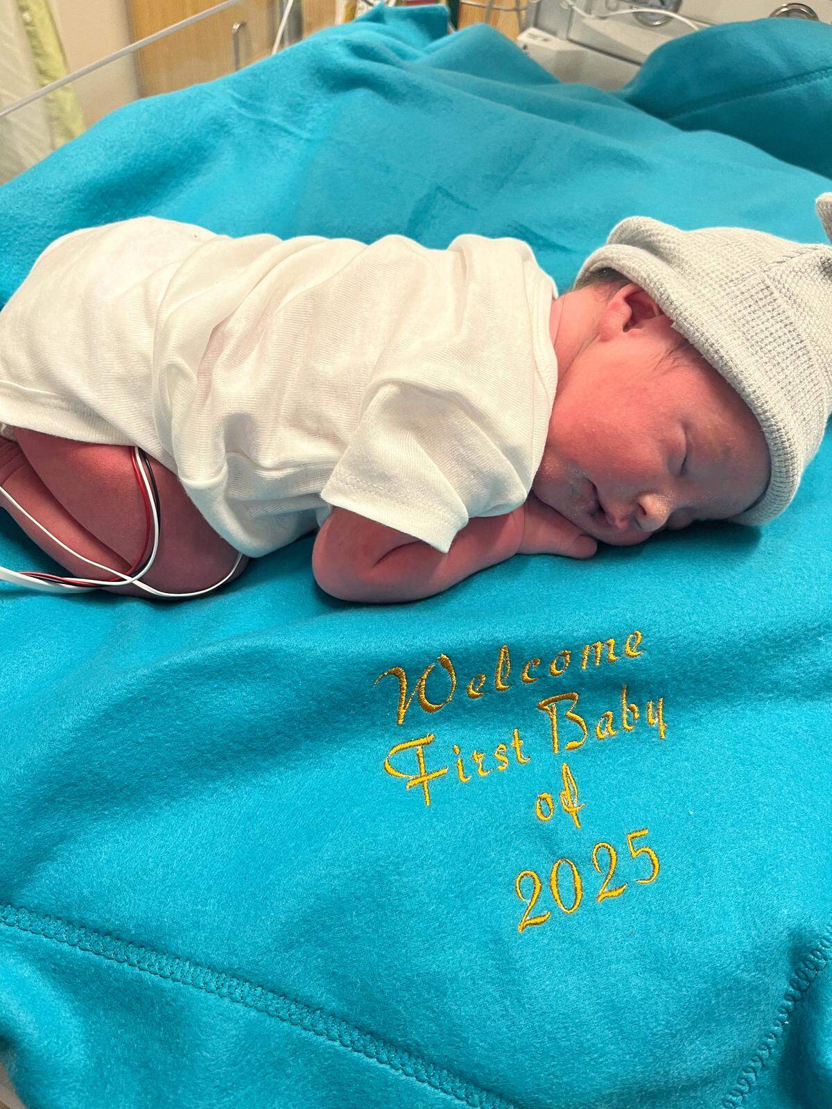 Baby boy Cillian was the first baby of 2025 born at Trios Health in Kennewick.