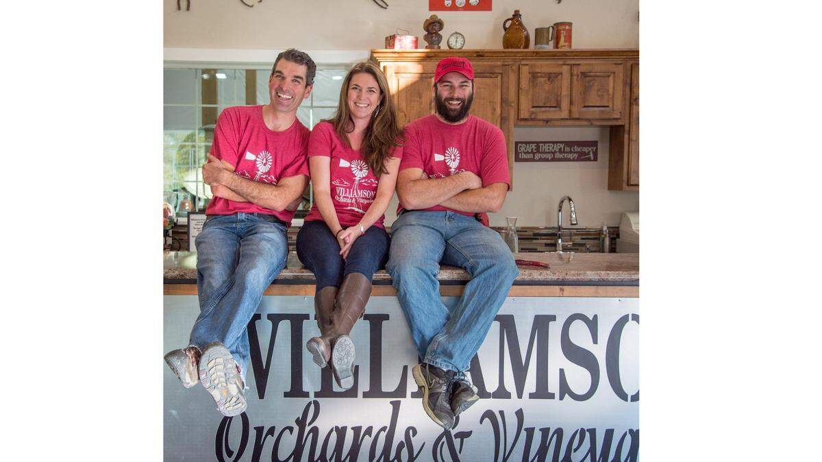 Mike Williamson, his sister, Beverly Williamson-Mack, and cousin Patrick Williamson co-own and operate Williamson Vineyards in the Sunnyslope Wine District in Caldwell, Idaho.