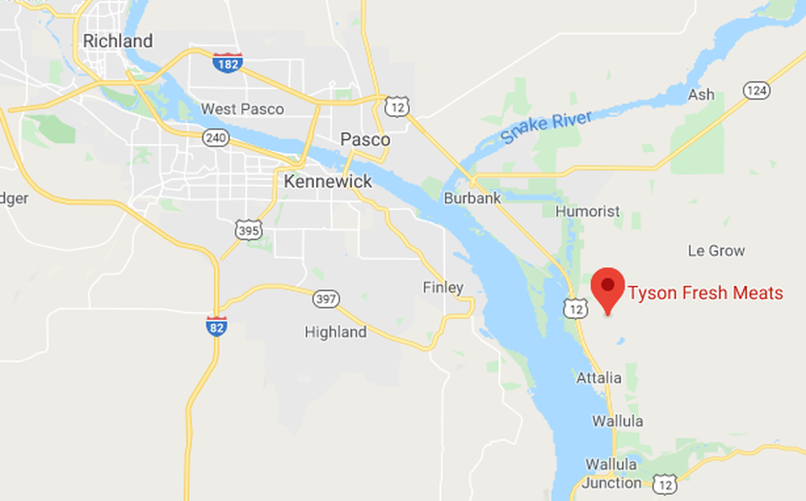 Tyson Fresh Meats is in Walla Walla County, but many of its workers live in the Tri-Cities.