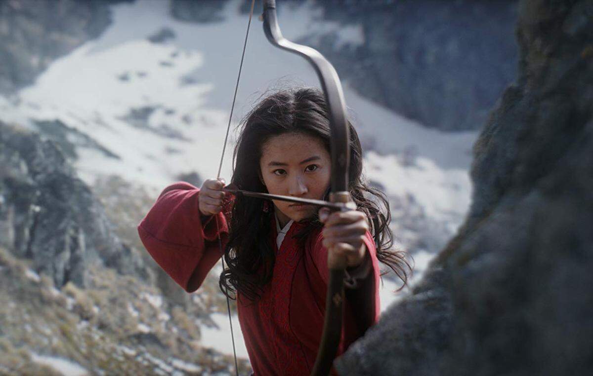Liu Yifei in “Mulan.”