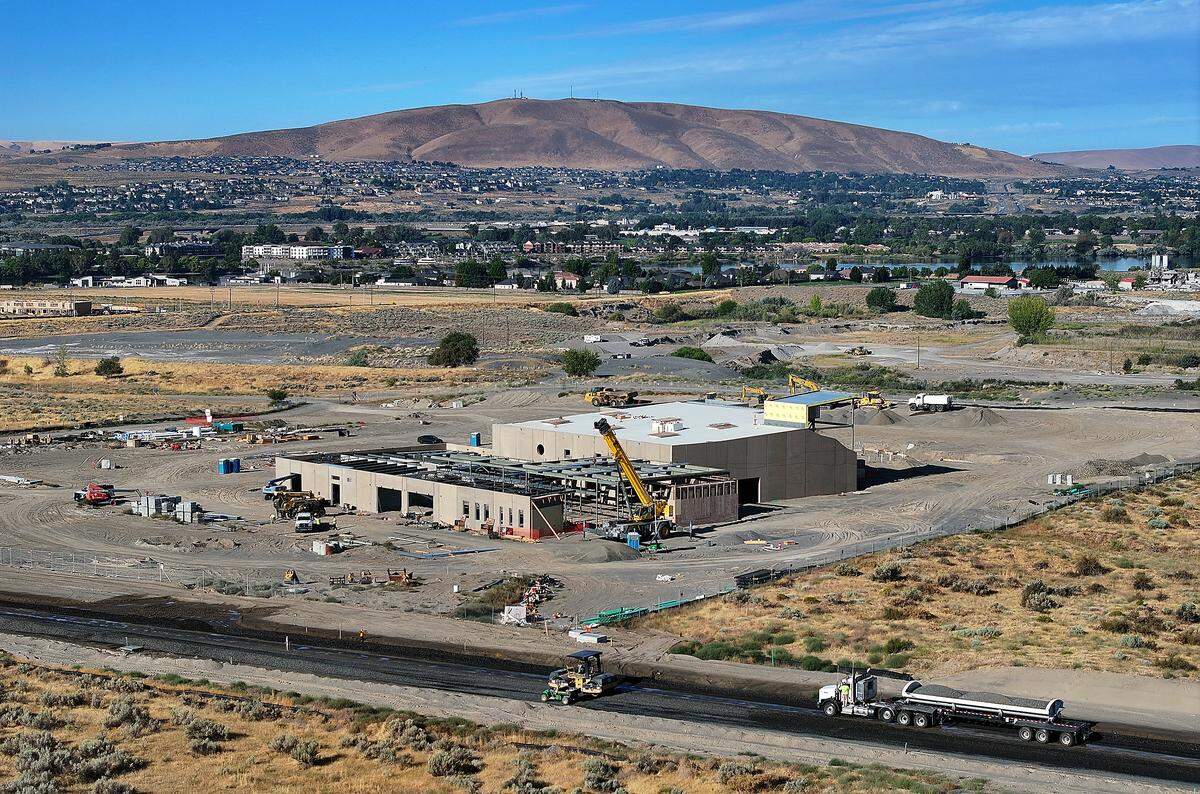 Construction on the $40.4 million Pasco Aquatic Center in the Broadmoor area is at a standstill because of a worker strike in Eastern Washington. The strike could delay the opening of the project.