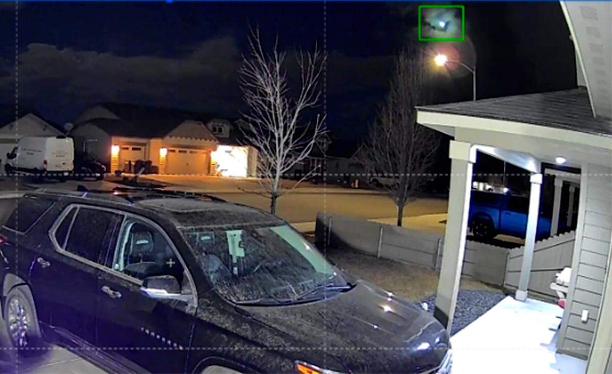 Josh Brooks was getting off work from a night shift when he saw a motion alert for home security camera a few hours earlier at 12:44 a.m. It had captured what appeared to be a meteorite streaking across the night sky north northwest of his home near the north edge of Pasco.