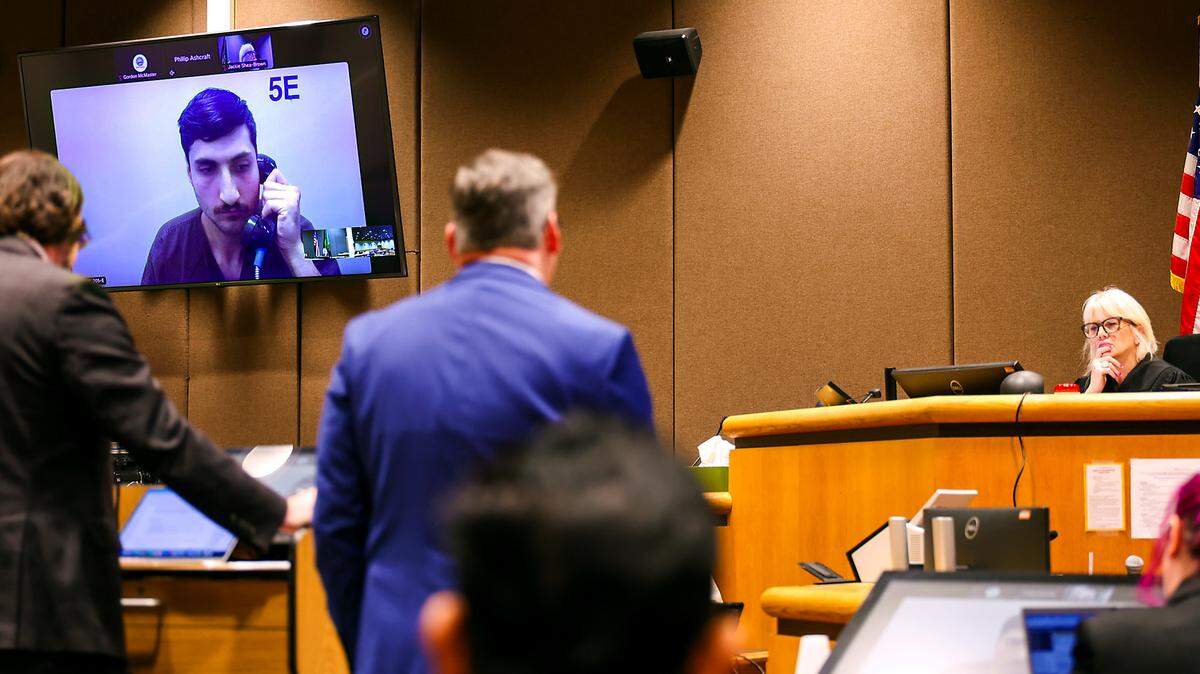 Abdullah A. Hussein makes his first appearance in Benton County Superior Court on Feb. 3. He is under investigation for the fatal stabbing of the former boyfriend of the woman he’s dating.