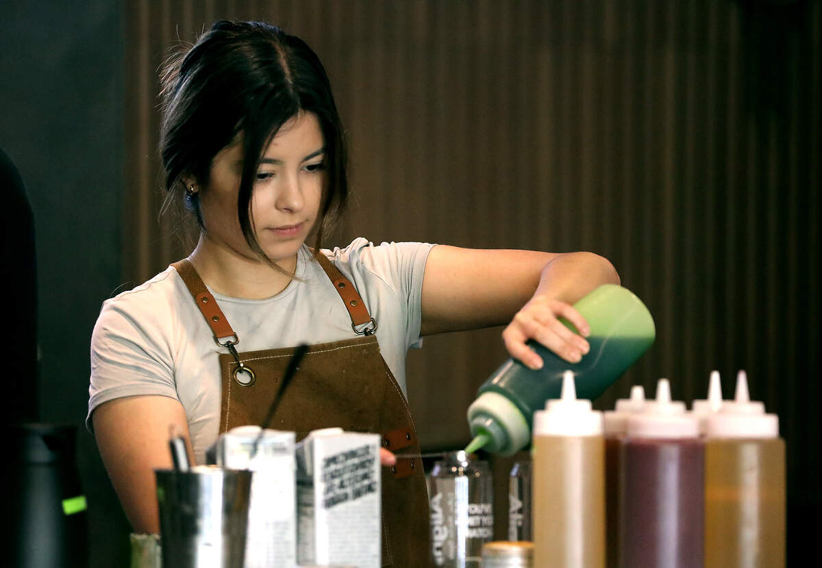 Owner Vanessa Mendoza sampled over 40 kinds of matcha before landing on the variety they use at Align Cafe.
