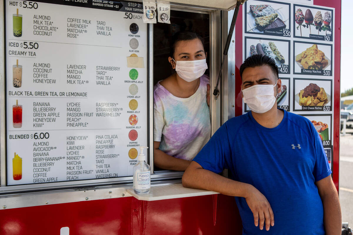 Christian Padilla and Joseph Beltran of Pasco franchised with Bobablastic last year and sold from tents from farmer’s markets. In July, they opened a new drink trailer which is the newest addition to the Columbia Garden Wine & Artisan Village food pod at 325 E. Columbia Drive, Kennewick.