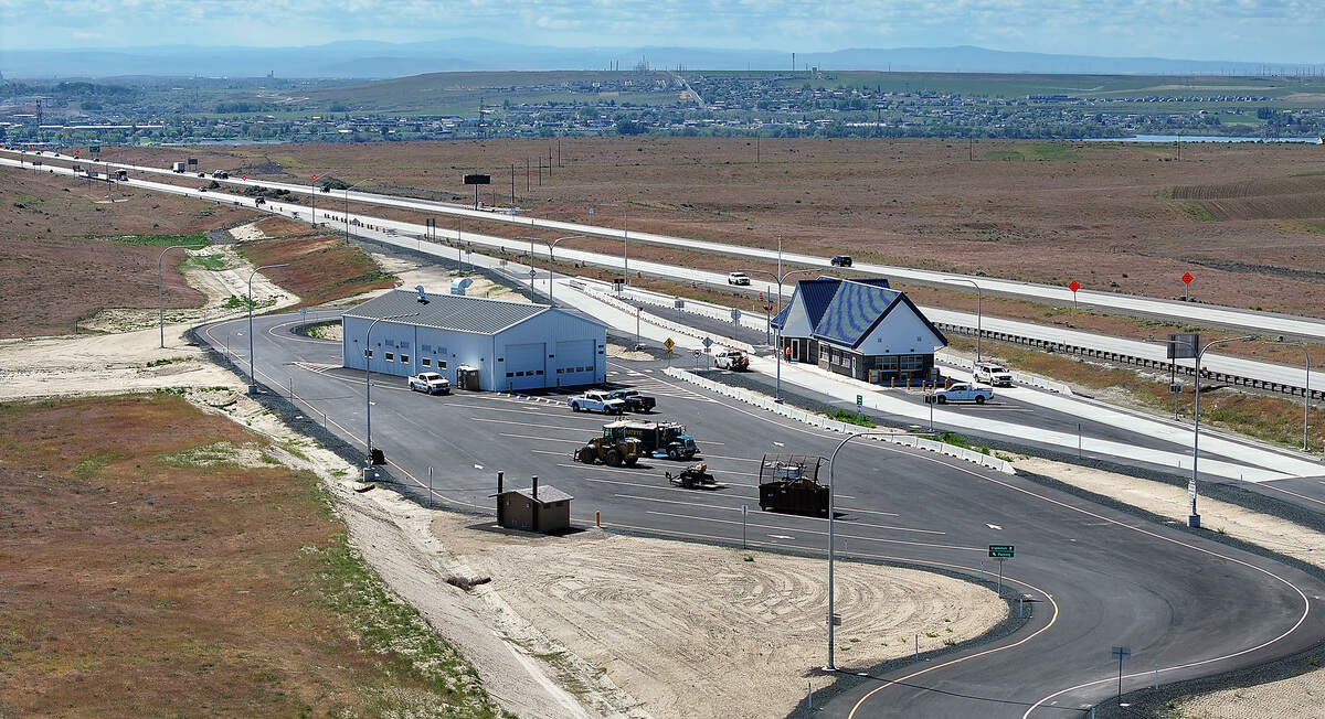 The new $14 million Plymouth Weigh Station near the Oregon and Washington border south of Kennewick is nearing completion.