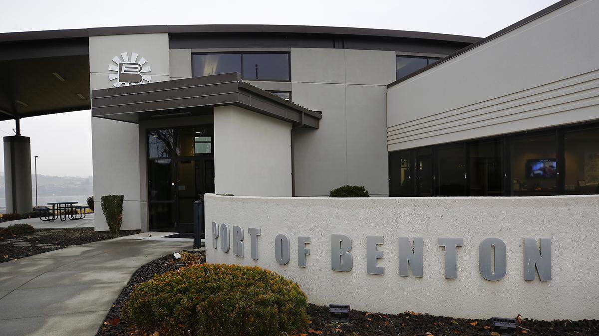 The Port of Benton administrative office building is at 3250 Port of Benton Blvd in Richland.
