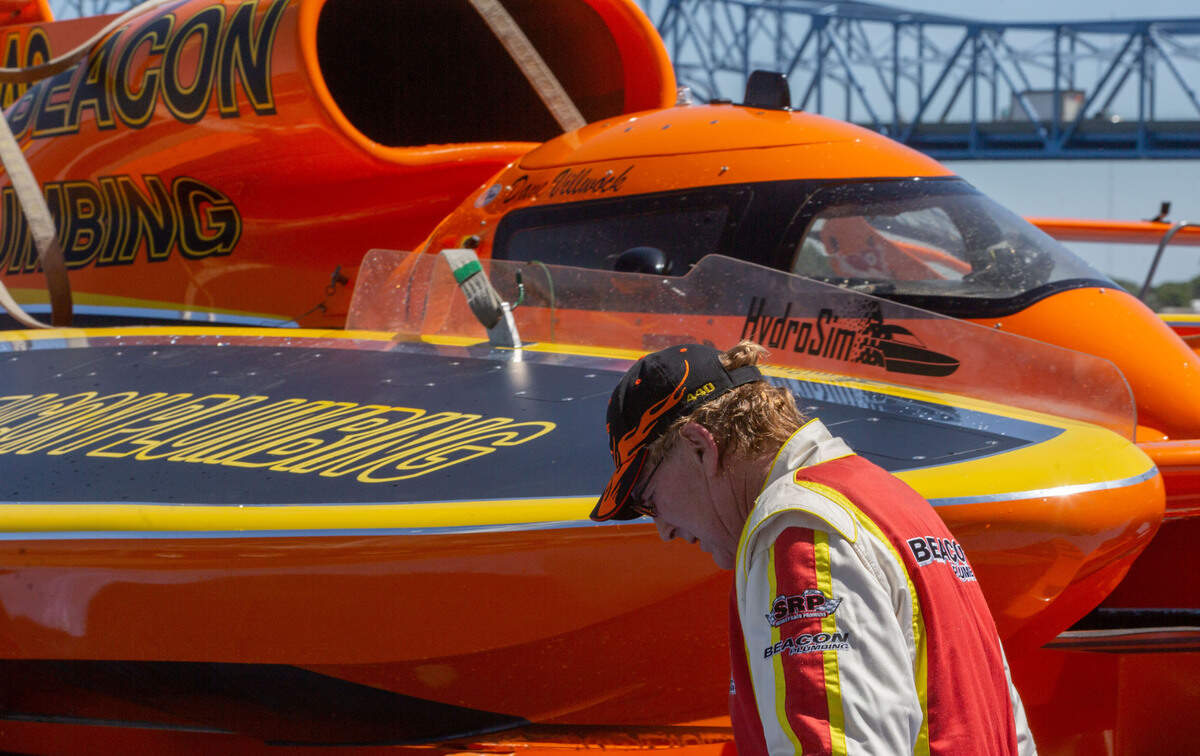 Dave Villwock, 67, has come out of retirement to druve the U-40 Miss Beacon Plumbing unlimited hydroplane in preparation for the Columbia Cup in Tri-Cities this July.