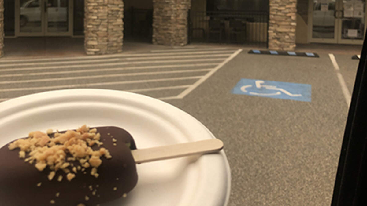 The Bradley’s spiced avocado ice cream bar dipped in dark chocolate and sprinkled with Marcona almonds was a hit with tasters.