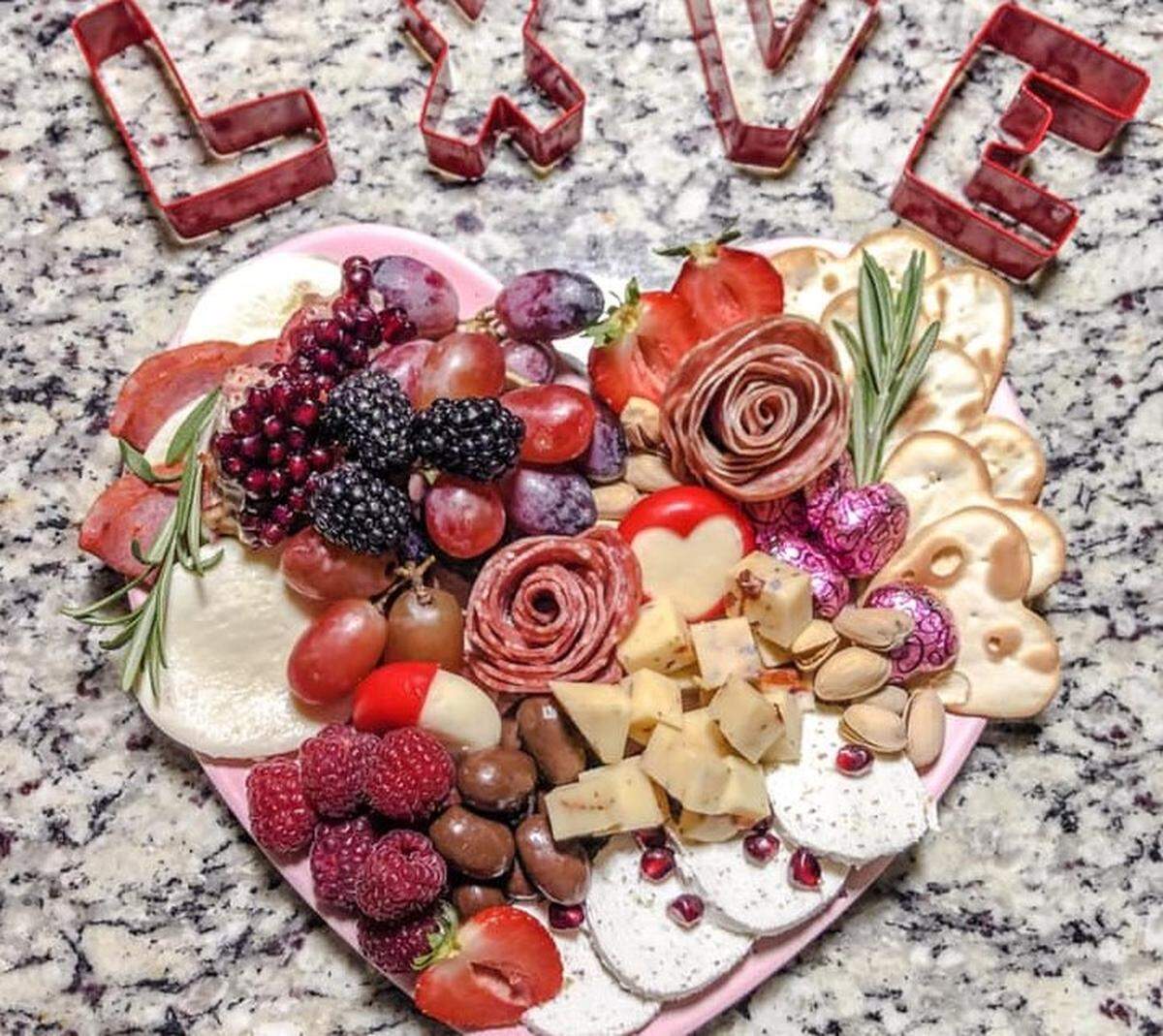 On the Board charcuterie cottage business that opened just before Christmas, is selling a heart-shaped board perfect for a date-night at home.