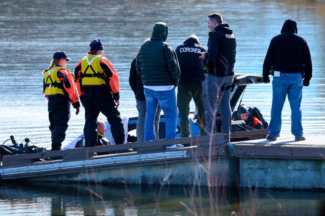 Pasco police are investigating a car found submerged in the water at the Chiawana Park boat launch Friday morning.