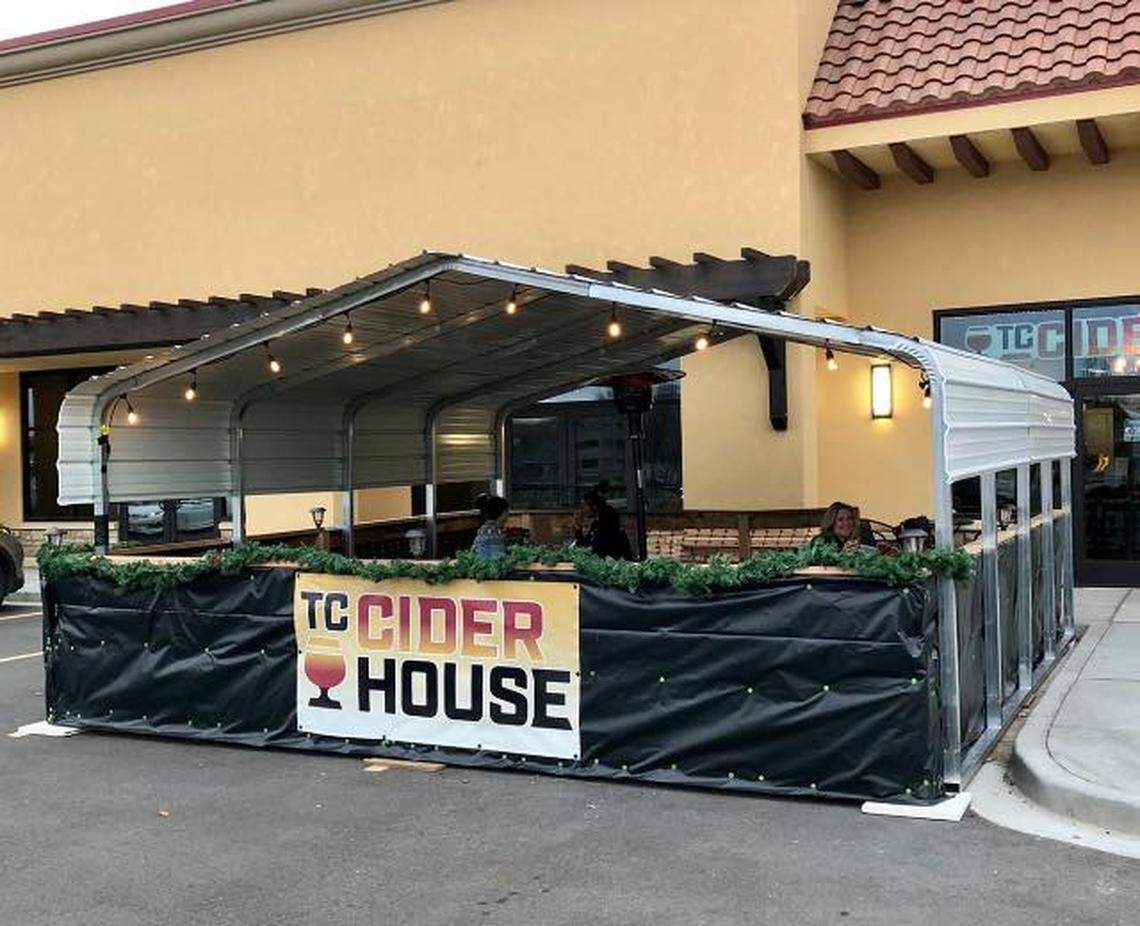 The Tri-Cities Cider House at 1082 George Washington Way in Richland has created an outdoor space to enjoy a pint of cider.