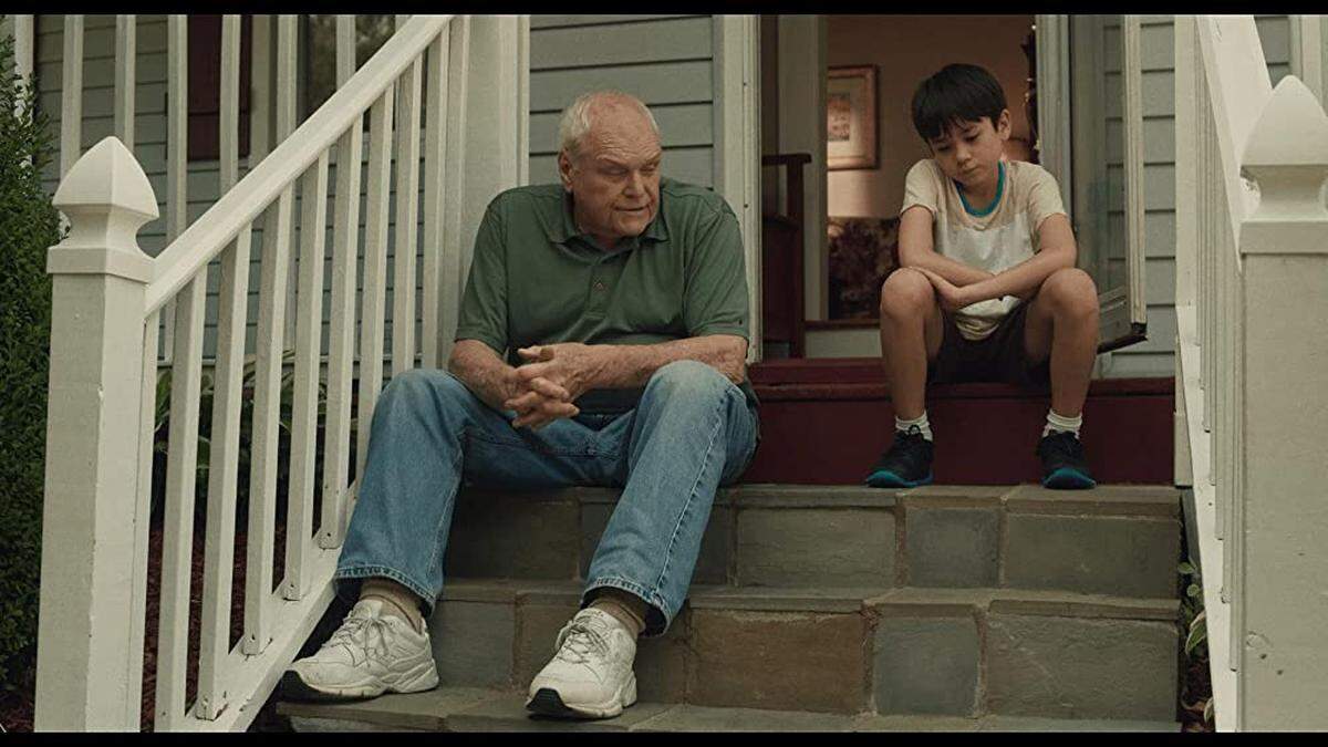 Brian Dennehy and Lucas Jaye in “Driveways.”