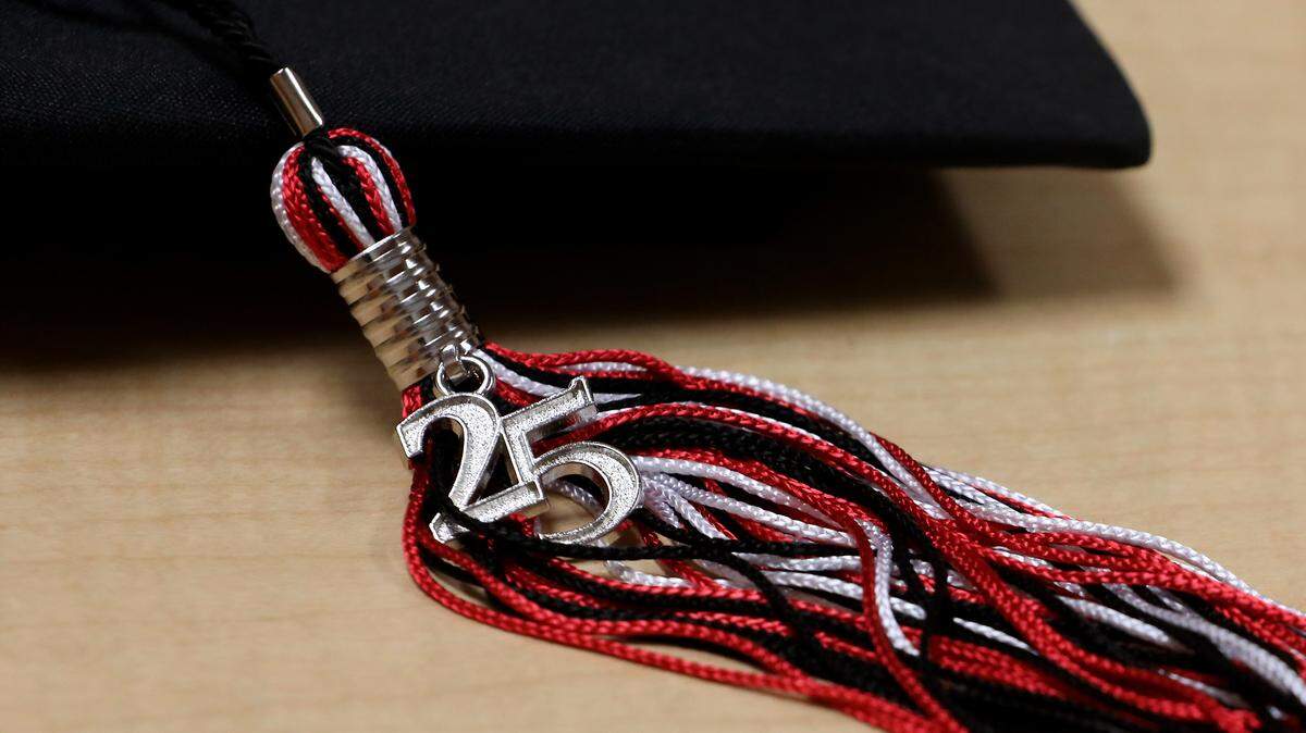 A mortarboard and tassel for the graduating class of 2025.