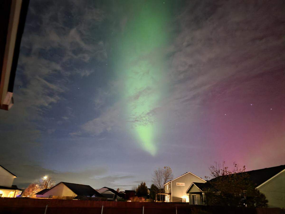 Susie Mabry could see the northern lights from her back patio in West Richland.