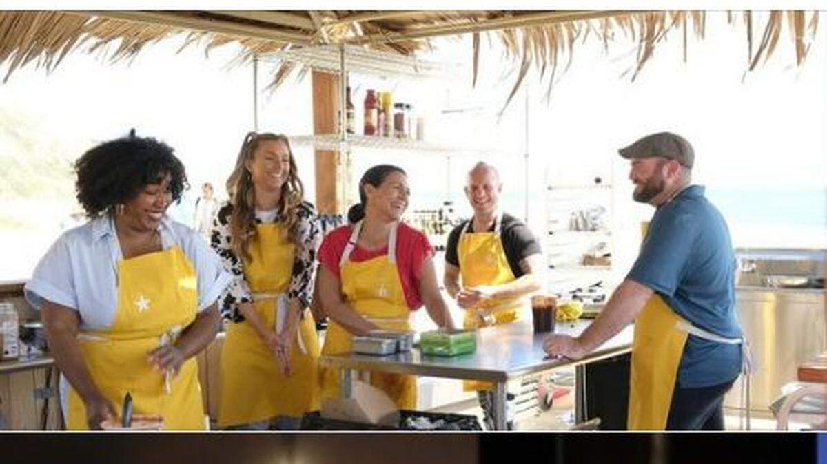 Kagen Cox, right, a Richland restaurant owner, competes for an investment by Gordon Ramsay on “Food Stars,” which premiers May 24 on Fox.