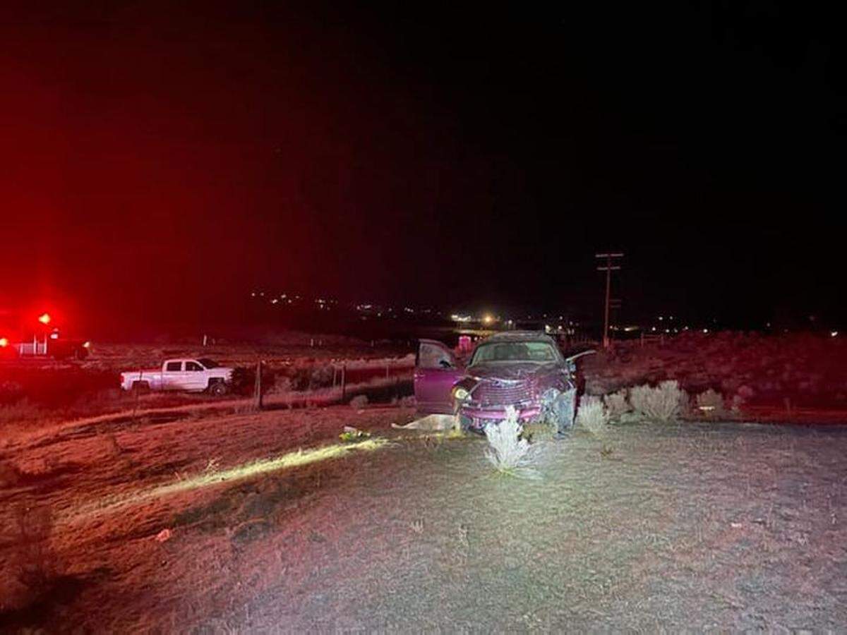 One person was killed and his passenger injured in a rollover north of Pasco early Sunday morning.