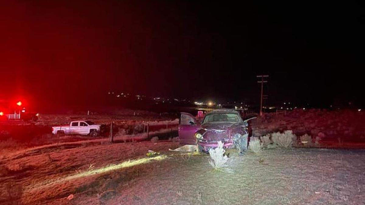 A Connell man was killed and his passenger hurt in a rollover north of Pasco early Sunday.