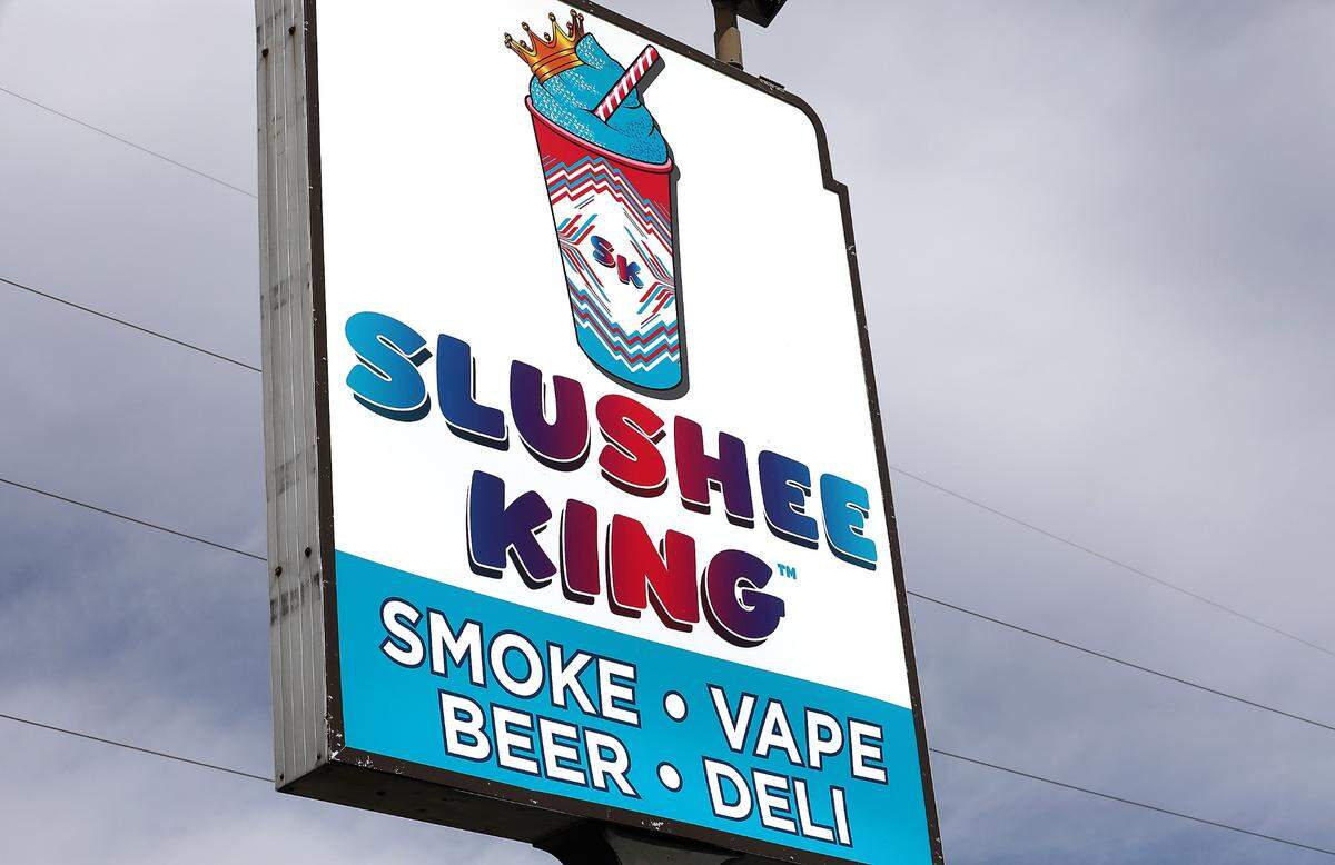 New signs have been posted for a Slushee King convenience store at the 2,500 square-foot former 7-Eleven building and home of the former Slurpee King of the World at 3606 W. Clearwater Ave. in Kennewick.