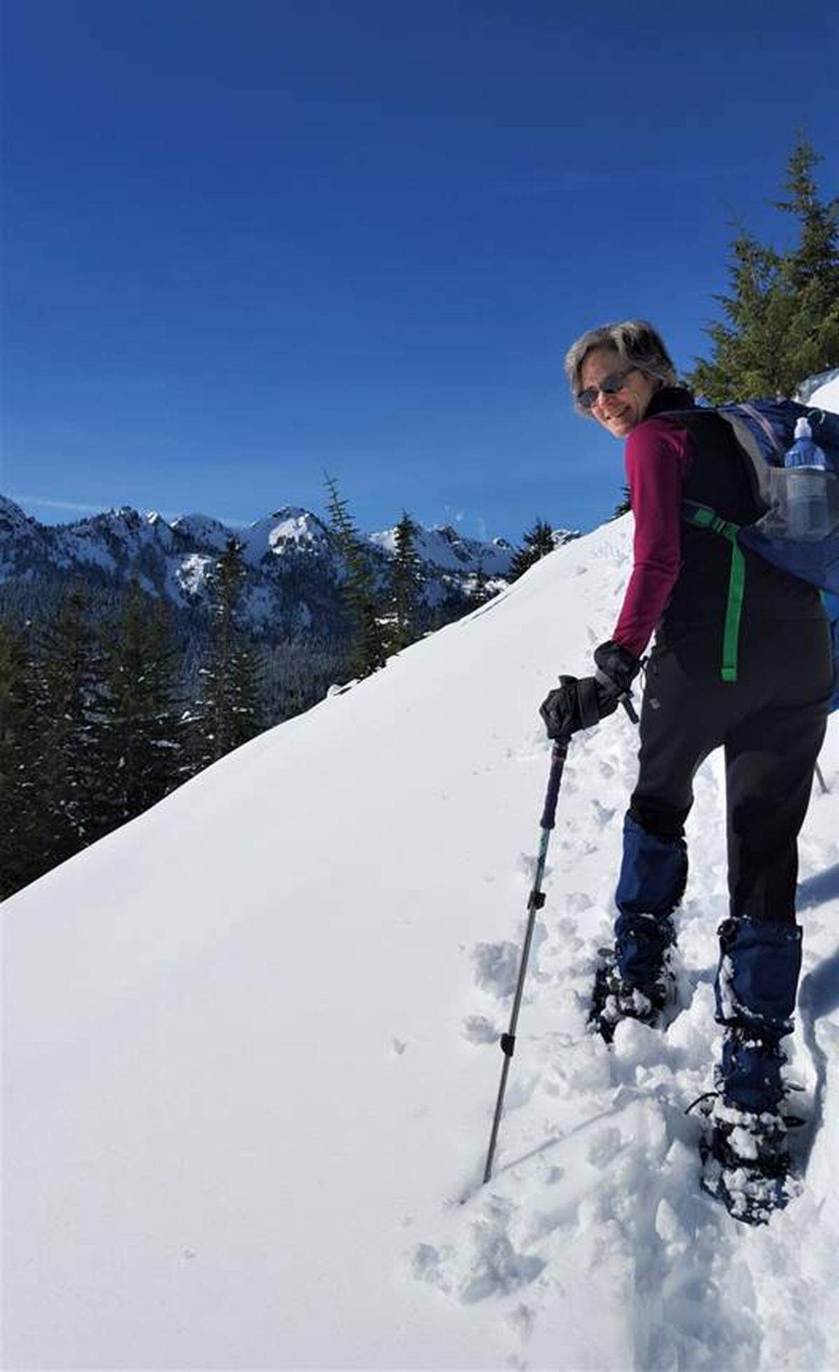 To walk on or through the snow, you need proper foot gear for the conditions. You need to wear snowshoes if the snow is deep enough that your foot sinks in when you step on it.