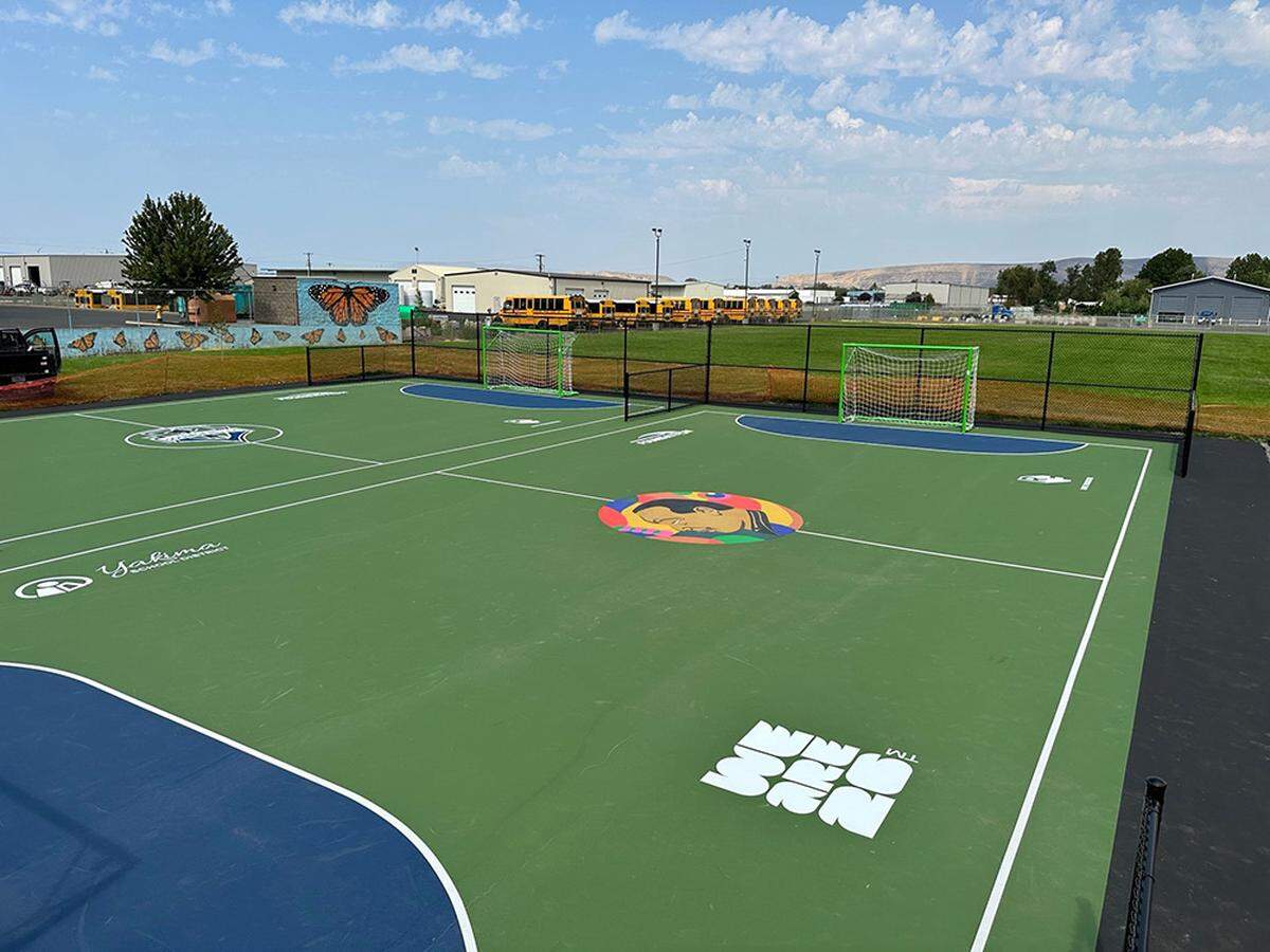 The RAVE Foundation installed two futsal courts in Yakima, WA at MLK Jr. Elementary.