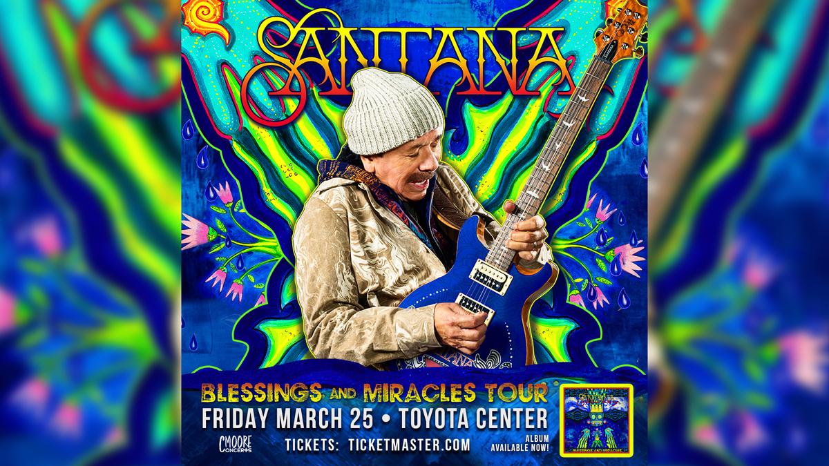 Santana’s Blessings and Miracles tour will visit 15 cities in the U.S. and Canada.