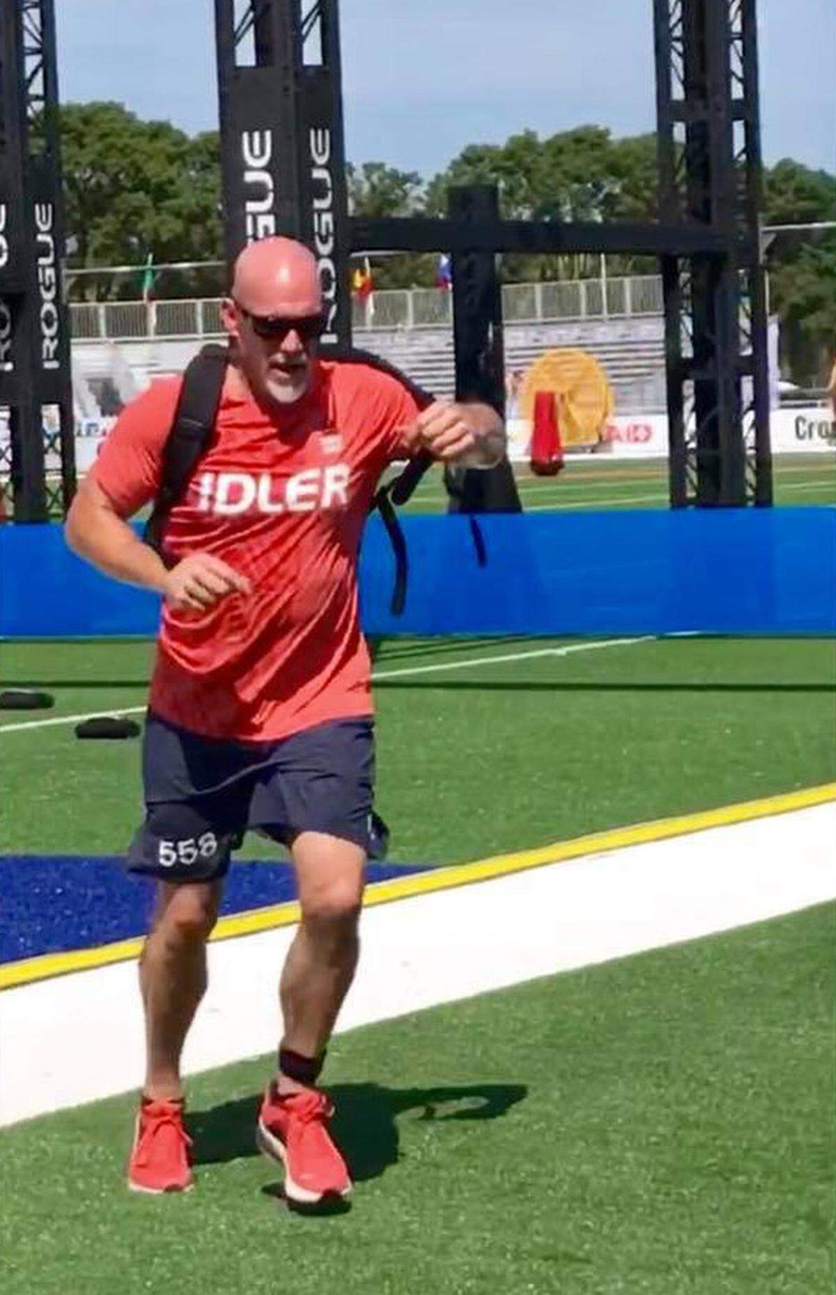 Ken Idler competes in the Reebok CrossFit games.