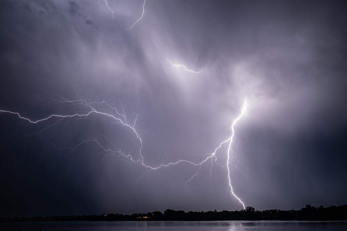 Tri-Cities lightning storm on Monday, Sept. 8, 2025.