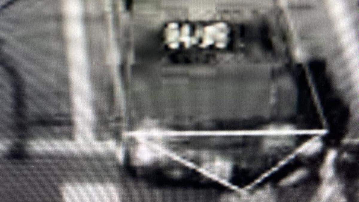 Kennewick police are searching for a red pickup that hit a bicyclist on 10th Avenue Monday afternoon.