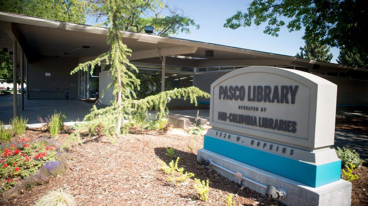 The Mid-Columbia Libraries Pasco branch is at 1320 W Hopkins St.